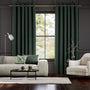 Colorized Paleo Linen Teal Twilight  Curtains 5728