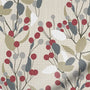 ColorizedZoom Bursting Berries Linen Cherry Curtains 5762