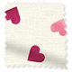 ColorizedSwatch Scattered Hearts Pink Curtains sample image 5776