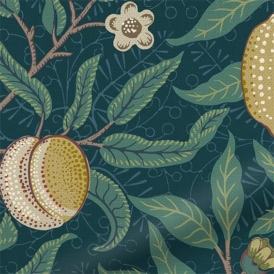 ColorizedZoom William Morris Fruit Aegean Curtains 5815