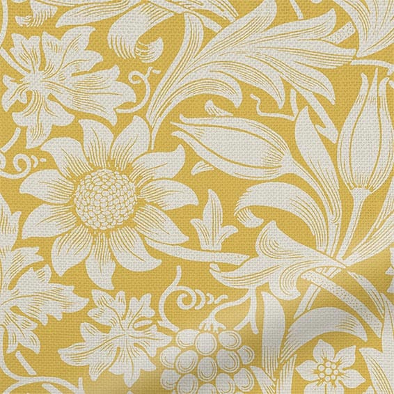 ColorizedZoom William Morris Sunflower Honey Curtains 5829