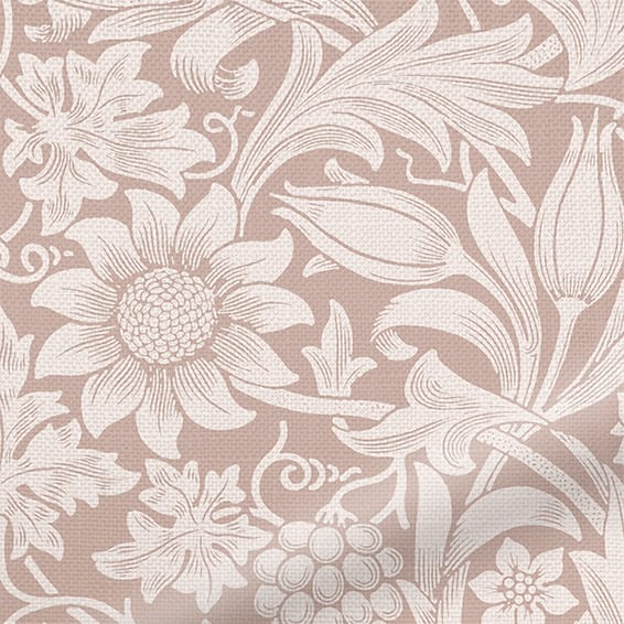 ColorizedZoom William Morris Sunflower Dusky Rose Curtains 5828
