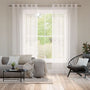 Colorized Chevron Voile Snow Curtains 5932
