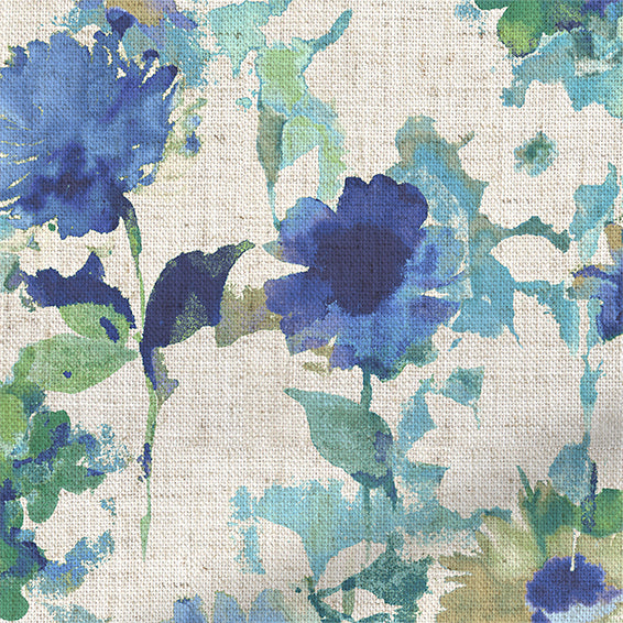 ColorizedZoom Fleur Sea Breeze Curtains 5997