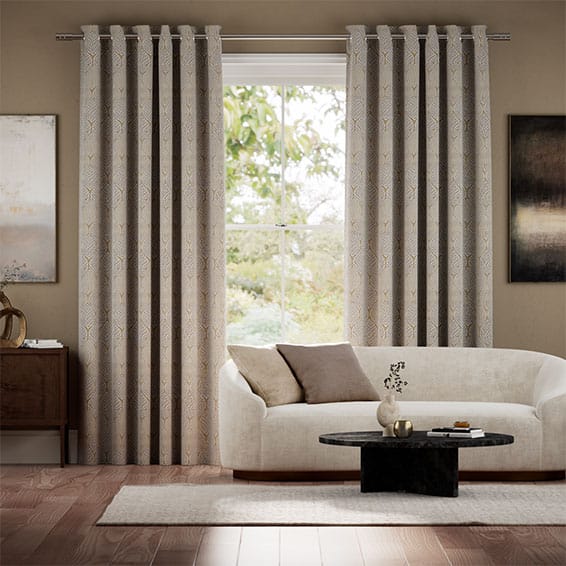 Colorized Folium Gold Curtains 6005