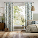 Colorized Hummingbird Faux Silk Mist Curtains 6039