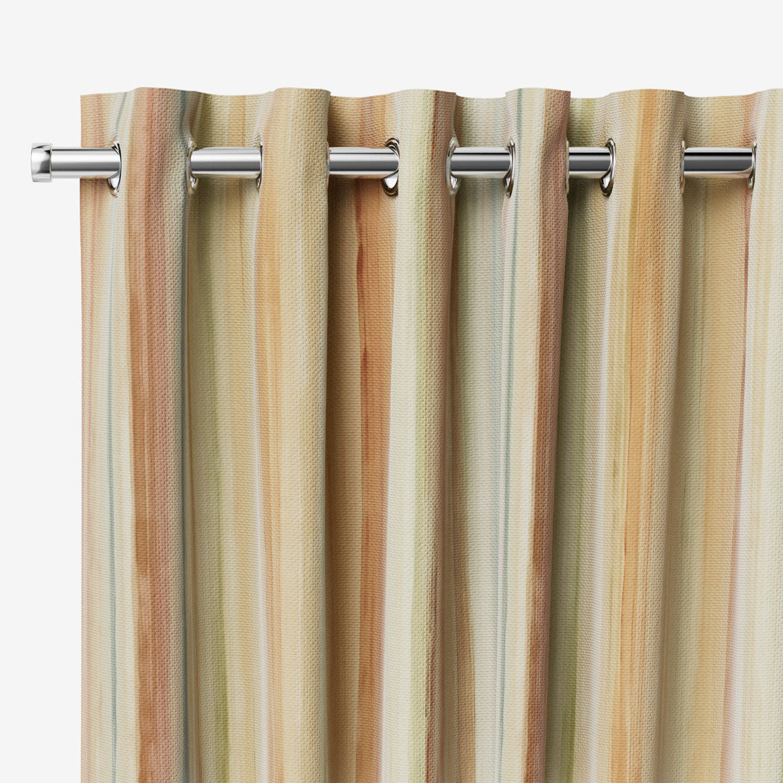 Colorized Oasis Stripe Terracotta Curtains 6051