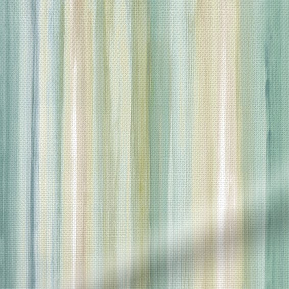 ColorizedZoom Oasis Stripe Aqua Blue Curtains 6048