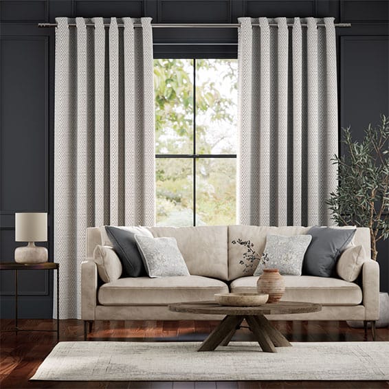 Colorized Moderna Ash Blue Curtains 6085