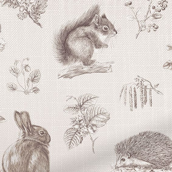 ColorizedZoom Country Fauna Ivory Curtains 6135