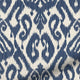 ColorizedZoom Ikat Damask Ink Blue Curtains 6139