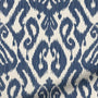 ColorizedZoom Ikat Damask Ink Blue Curtains 6139