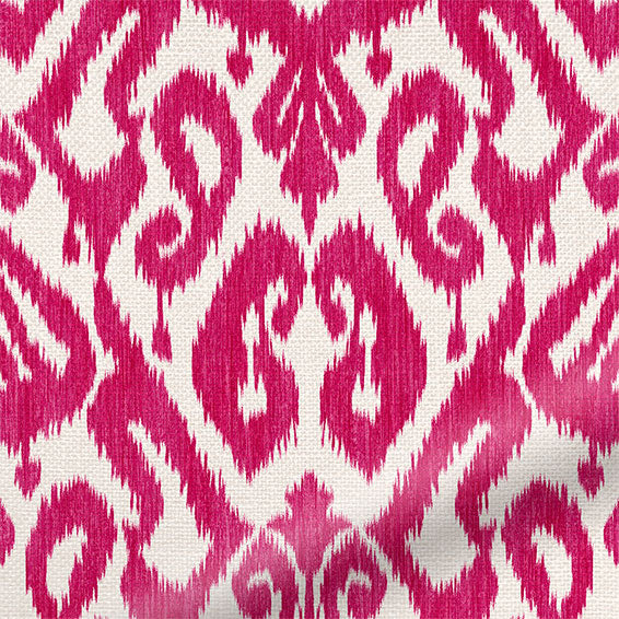 ColorizedZoom Ikat Damask Cherry Curtains 6140