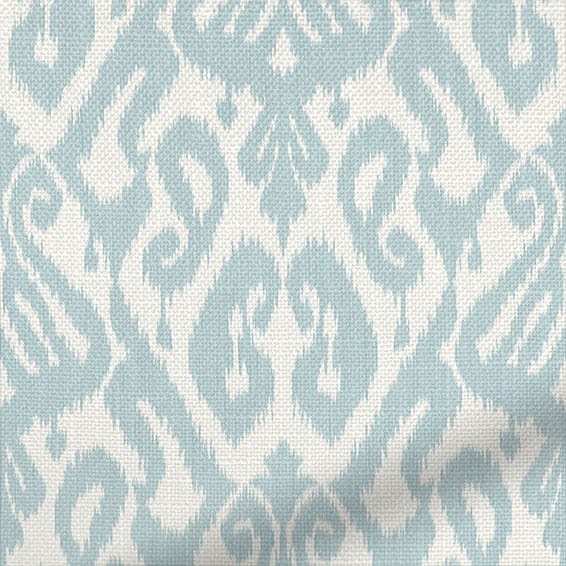 ColorizedZoom Ikat Damask Chalk Blue Curtains 6137