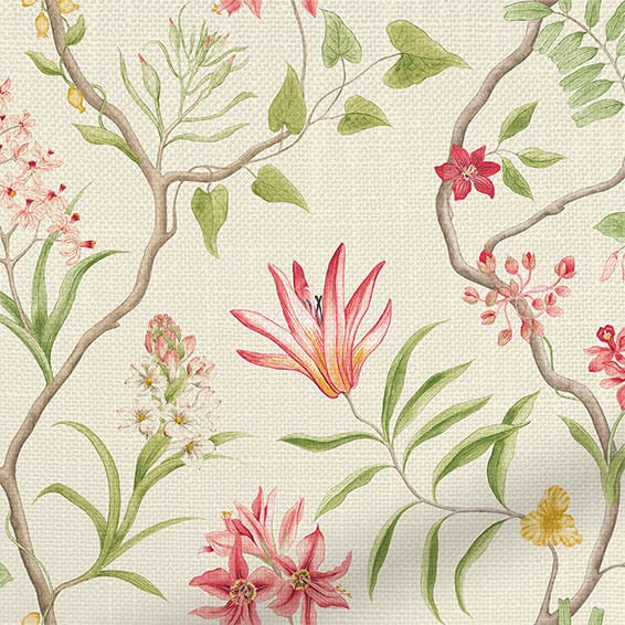 ColorizedZoom Orchid Trail Berry Lime Curtains 6141