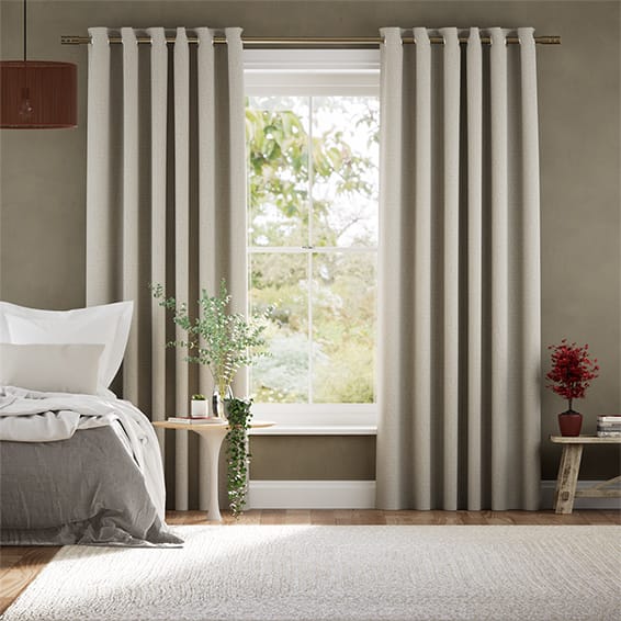 Colorized Delphi Chenille Weave Limestone Curtains 6149