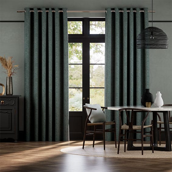Colorized Delphi Chenille Weave Eucalyptus Curtains 6148