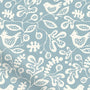 ColorizedZoom Tweets & Berries Sky Blue Curtains 6210