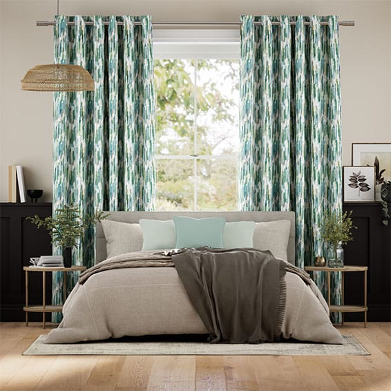 Colorized Dash Teal Curtains 6220