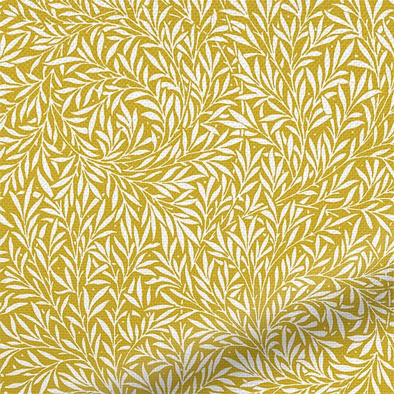 ColorizedZoom William Morris Willow Ochre Curtains 6250
