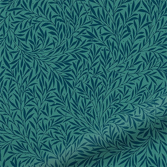 ColorizedZoom William Morris Willow Jade Curtains 6249