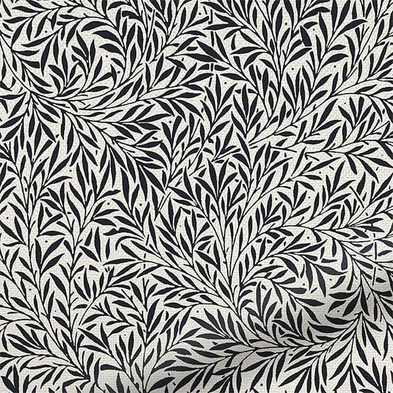 ColorizedZoom William Morris Willow Onyx Curtains 6252