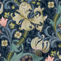 ColorizedZoom William Morris Golden Lily Twilight Curtains 6268