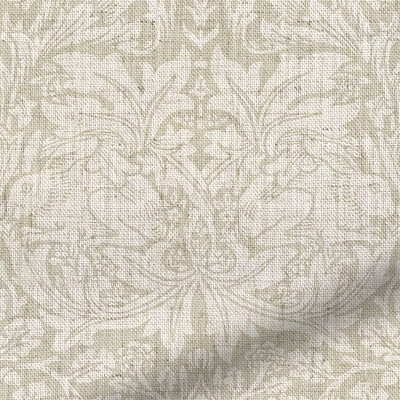 ColorizedZoom William Morris Brother Rabbit Parchment Curtains 6272
