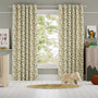Colorized Dinosaurs Green Curtains 6295