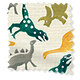 ColorizedSwatch Dinosaurs Green Curtains sample image 6295