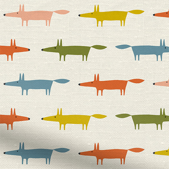 ColorizedZoom Little Fox Popsicle Birthday Curtains 6336