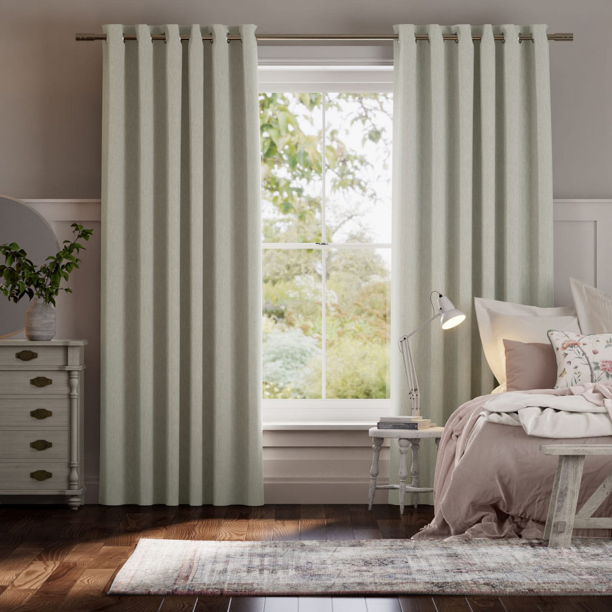 Colorized Grenada Blackout Platinum Curtains 6354