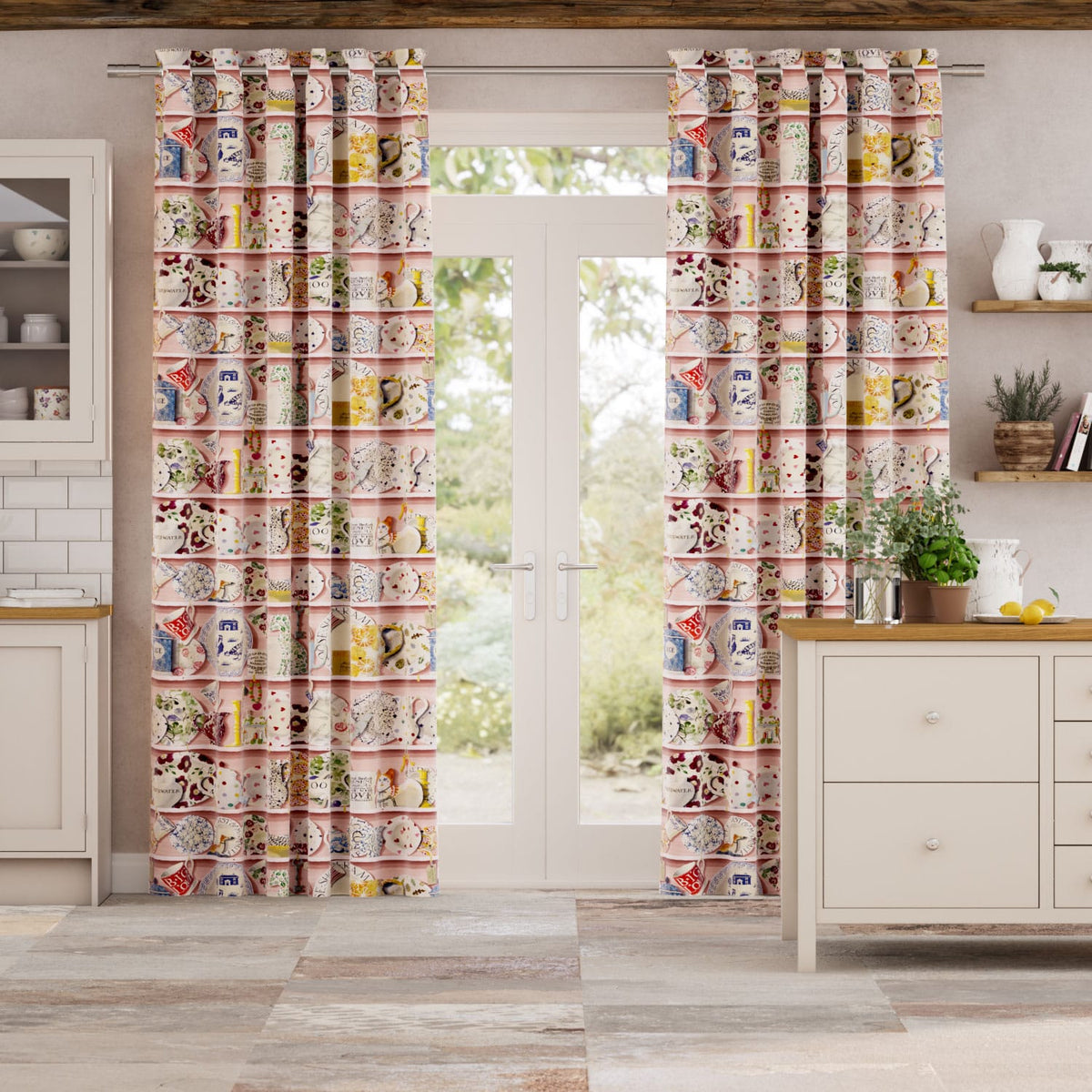 Colorized Dresser Pink Curtains 6432