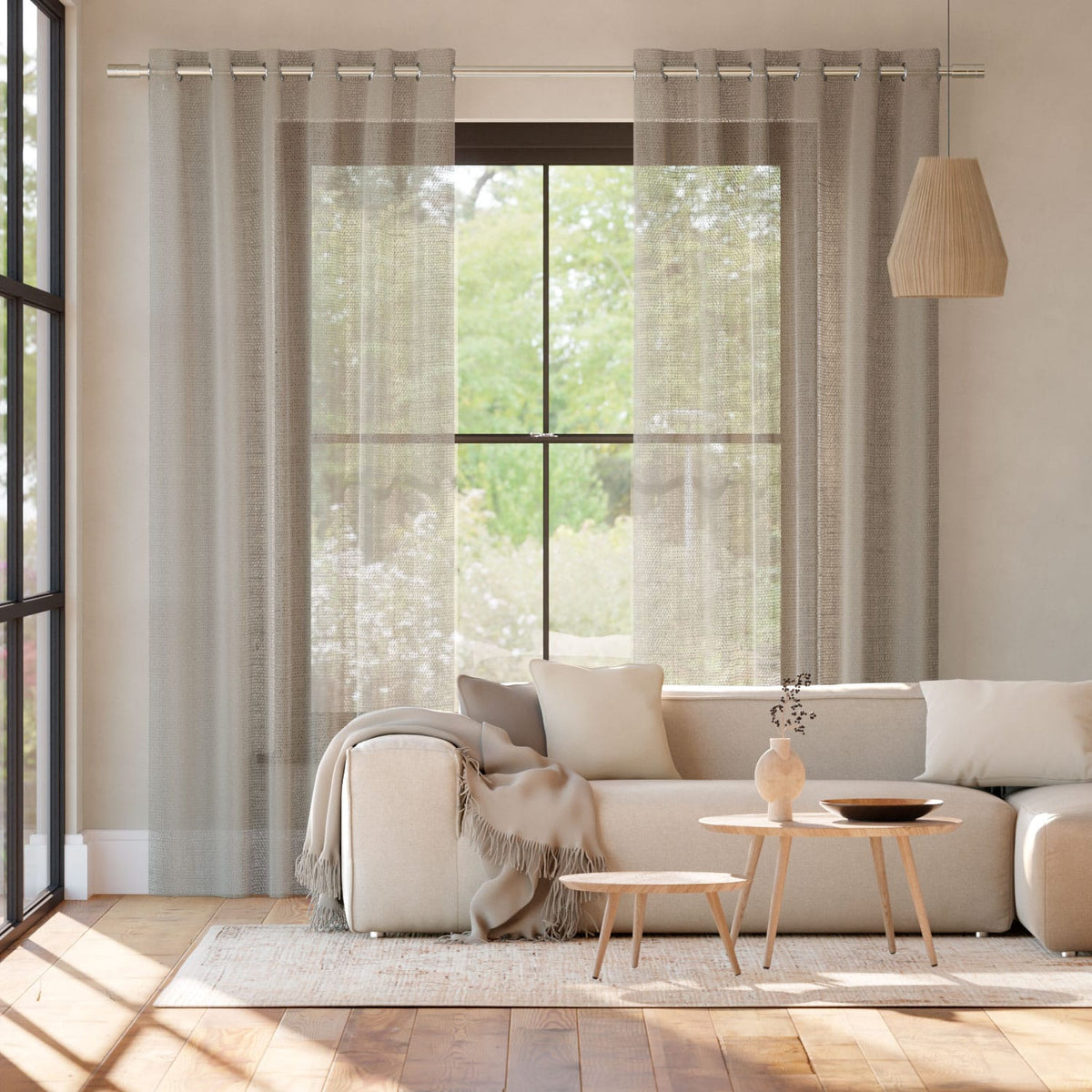 Colorized Lumiere Unlined Ariel York Stone Curtains 6452