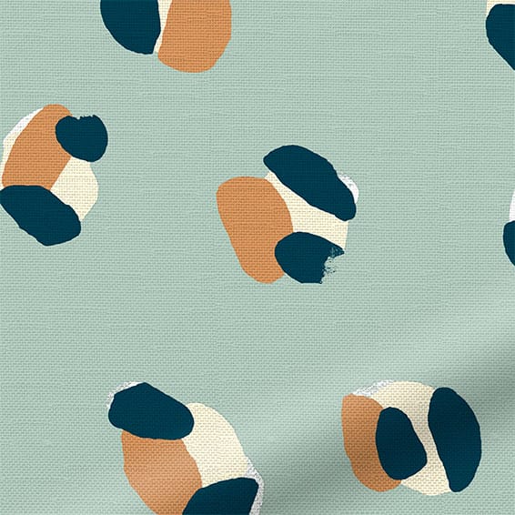 ColorizedZoom Leopard Dots Sky Curtains 6458