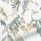 ColorizedZoom Watercolour Canopy Apricot & Sage Curtains 6473