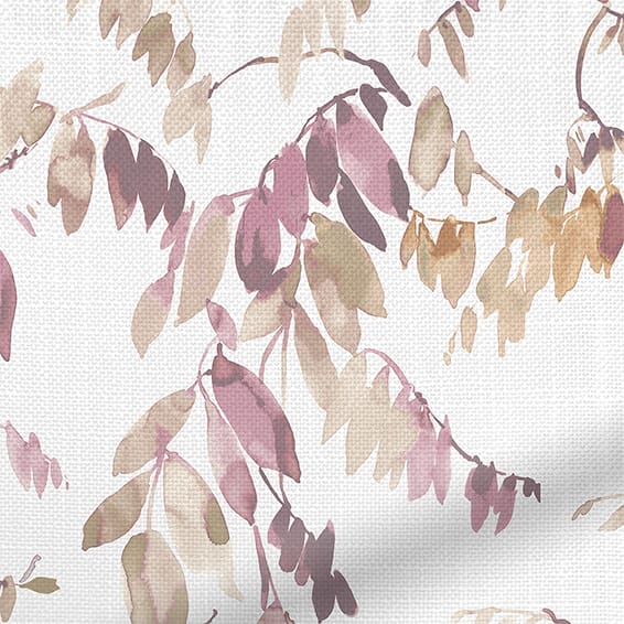 ColorizedZoom Watercolour Canopy Mauve Curtains 6475