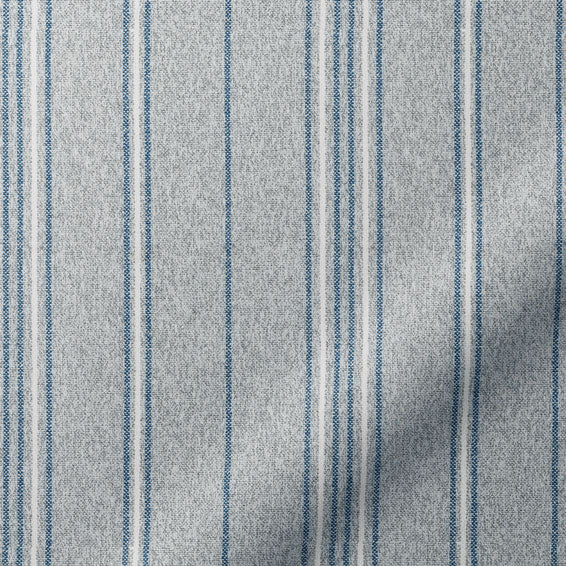 ColorizedZoom Taylor Blue Grey Stripe Curtains 6527