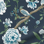 ColorizedZoom Porcelain Garden Rich Cerulean Curtains 6558