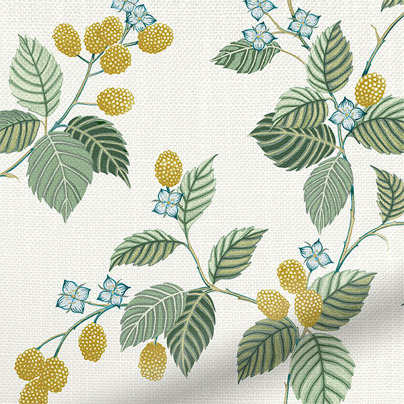 ColorizedZoom Rubus Traditional Green Curtains 6569