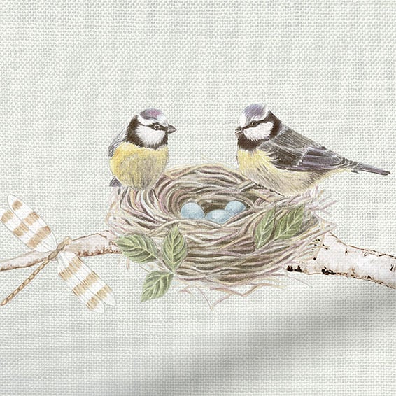 ColorizedZoom Woodland Chorus Multi Sage Curtains 6570