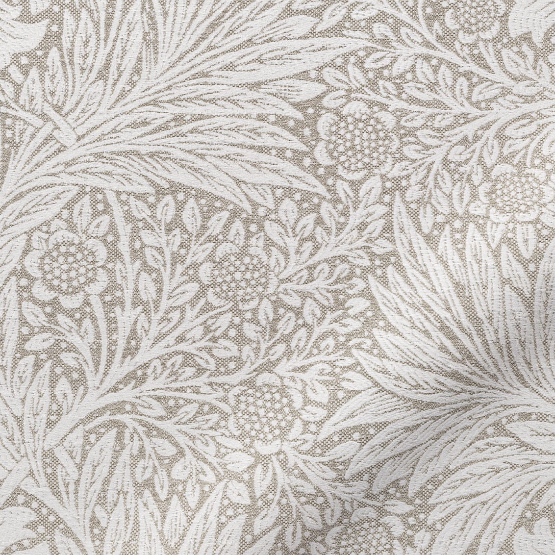 ColorizedZoom William Morris Marigold Jacquard Linen Curtains 6571