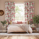 Colorized Elysian Paradise Fuchsia Curtains 6599