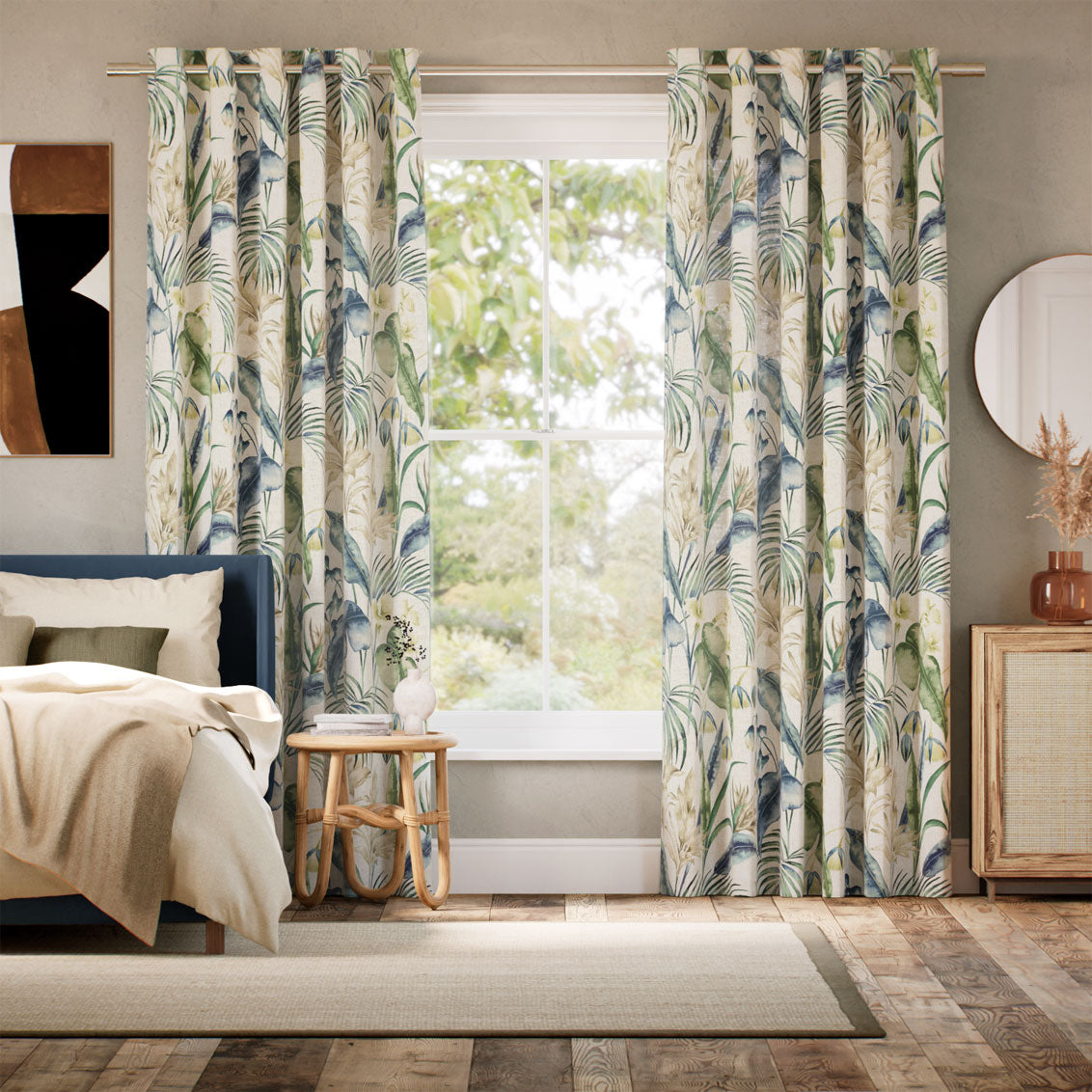 Colorized Cedella Azure Curtains 6624