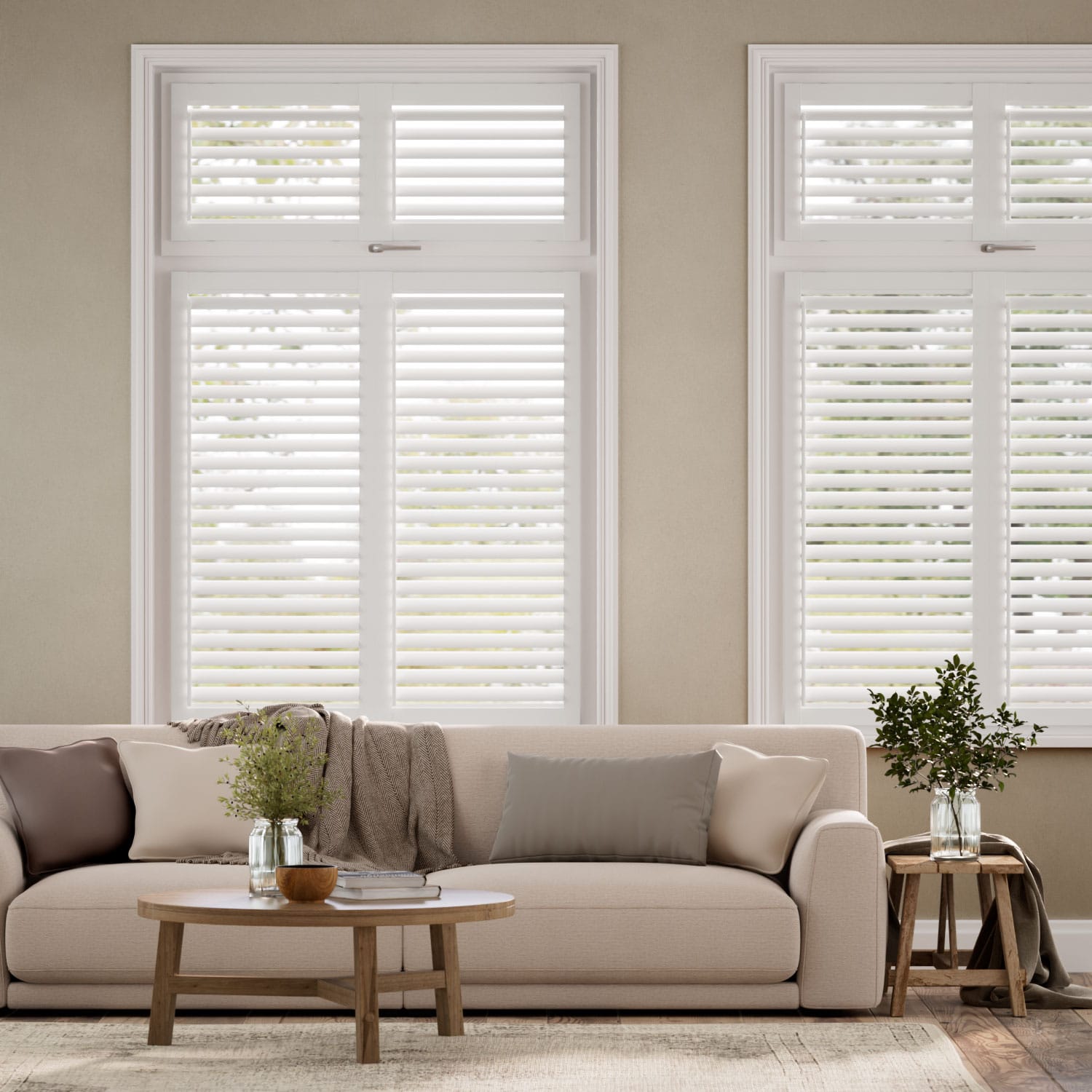 Colorized PerfectFIT Pure White Shutter Blind 7922