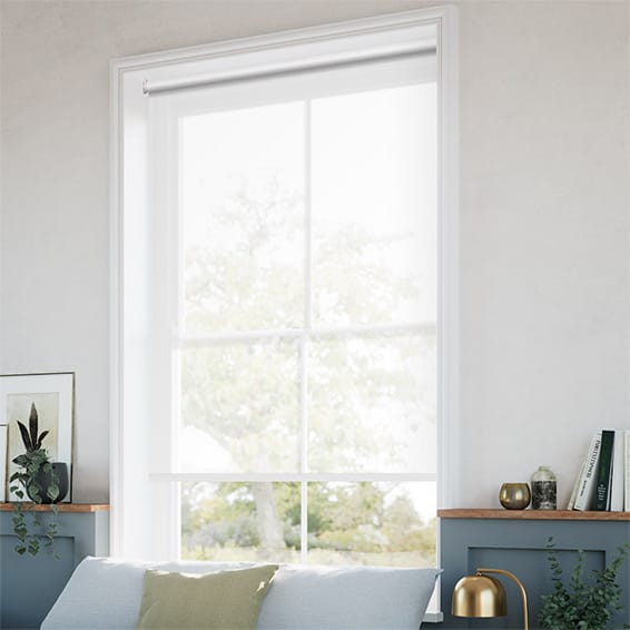 ColorizedZoom Atlas Cloud White Roller Blind 7925