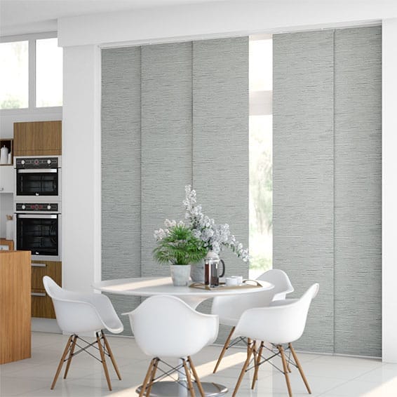 ColorizedZoom Caress Silver Panel Blind 7954