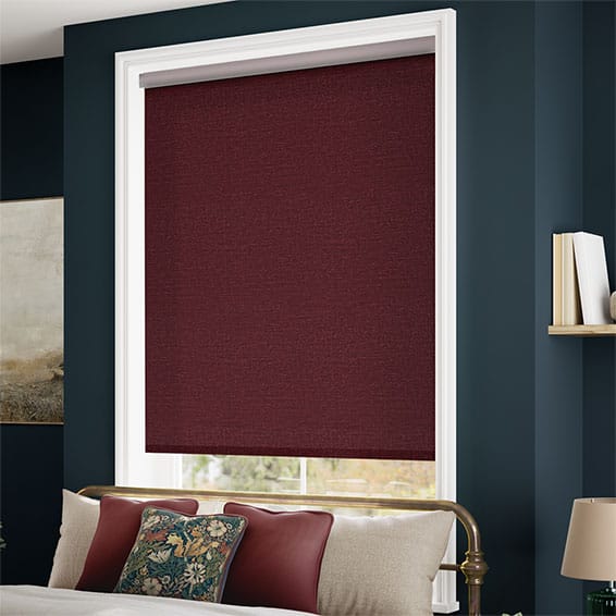 ColorizedZoom Choices Paleo Linen Ruby Red  Roller Blind 8009