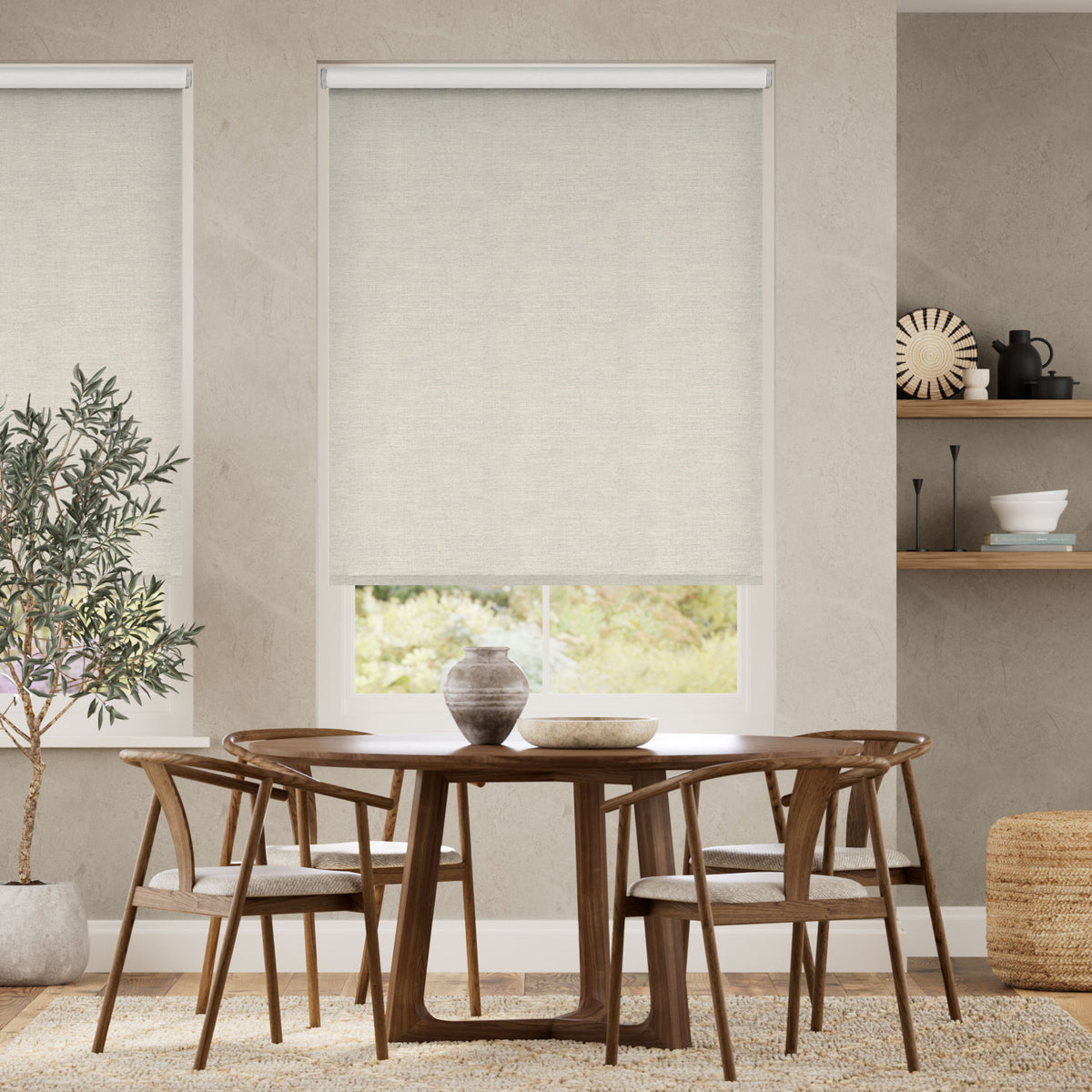 Colorized Choices Paleo Linen Ecru  Roller Blind 8007