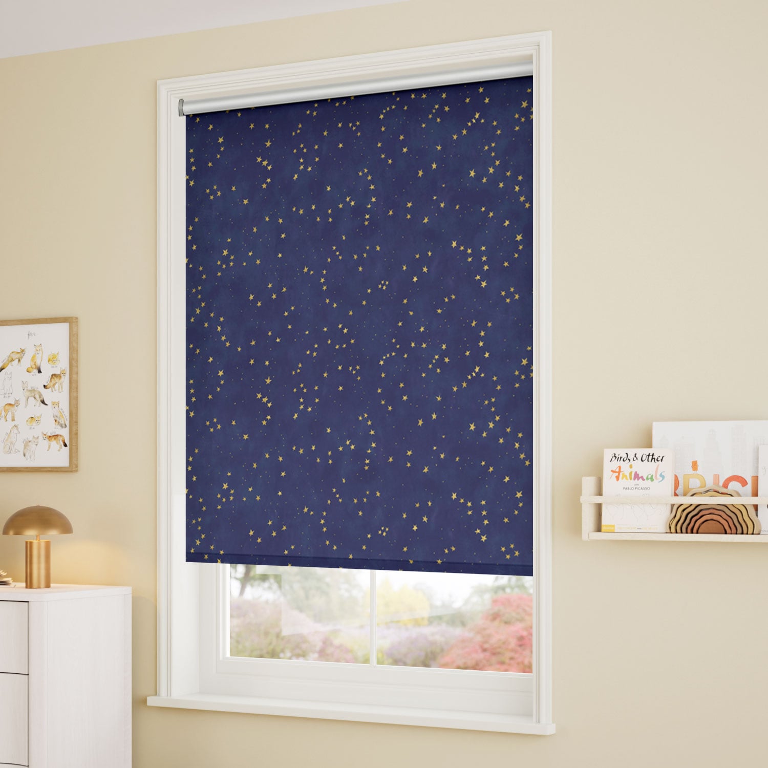 ColorizedZoom Star Gazing Blackout Night Sky Roller Blind 8107
